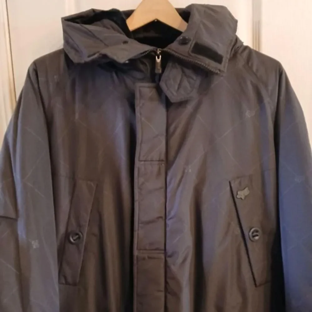 Y2K vintage black Fox Racing Deluxe hooded parka snowboarding ski jacket size XL